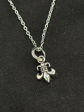Collana Chrome Hearts Fleur de Lis Argento 925