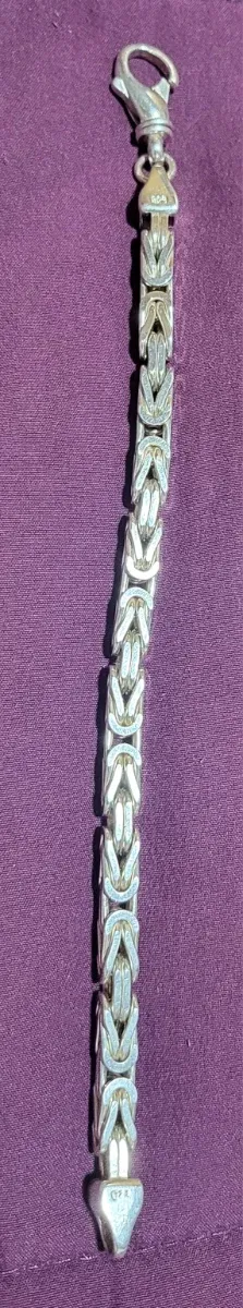 Pulsera Plata Ley 925 Maciza 38.54gr.Longitud:20cm