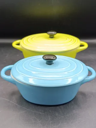 Juego 2 Cazuelas Cerámica Horno Mesa