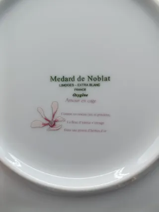 Set Bandejas Porcelana Limoges Doradas