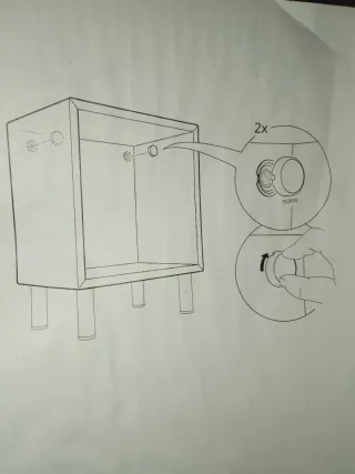 Cubo Estantería Eket Ikea con rieles