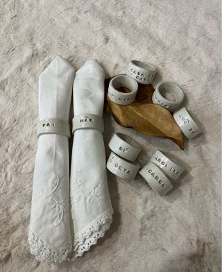 Argolas de Guardanapo Personalizadas Cerâmica