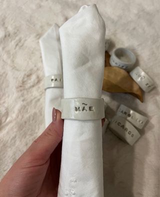 Argolas de Guardanapo Personalizadas Cerâmica