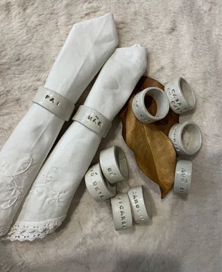 Argolas de Guardanapo Personalizadas Cerâmica