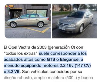Recambios Opel Vectra C 2003