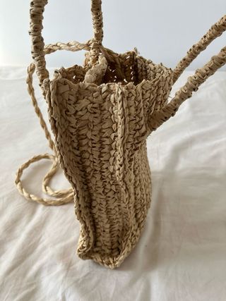 Bolso de rafia de Mango