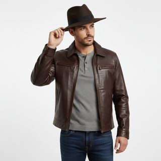 Sombrero Fieltro Marrón Ala Ancha Talla Única