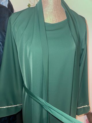 Vestido árabe verde talla única