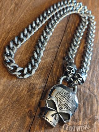 Collana Harley Davidson Skull strong