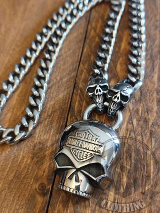 Collana Harley Davidson Skull strong