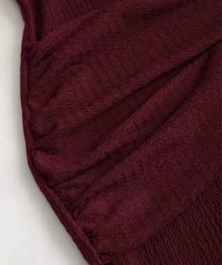 Vestido rojo de manga larga