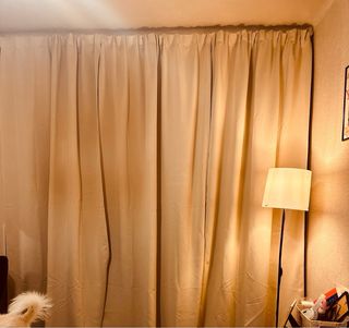 Cortinas Beige 140An x260Al cm