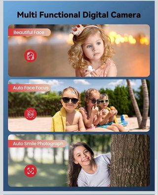 Cámara Digital 48MP Zoom 16X + Tarjeta 32GB