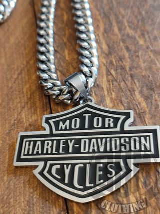 Collana Harley Davidson Argento e Nero