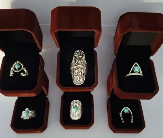 Colección Ocaso Salvaje Anillos Boho Western c