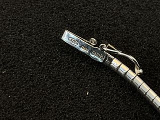 collar oro 18k con diamante 21cm