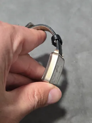 Reloj Hermes Cuadrado Blanco y Negro