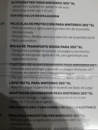 Oferta. Pack funda+accesorios New 3DS XL y 3DS XL