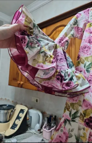 Traje de flamenca canastero floral