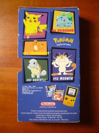 Cinta VHS Promocional Pokemon Gameboy