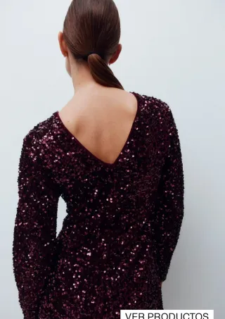 Vestido lentejuelas premamá nuevo