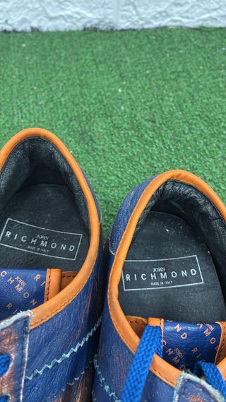 Scarpe Rich uomo blu e oro