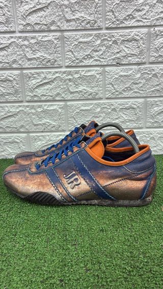 Scarpe Rich uomo blu e oro