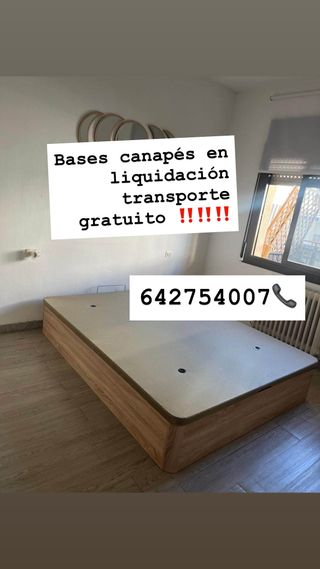 Bases canapés madera liquidación!!