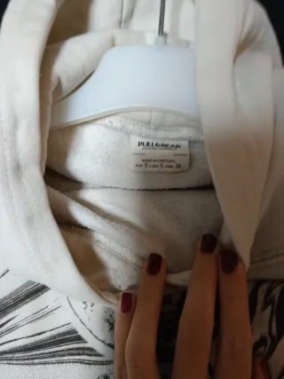 Sudadera Pull&Bear Beige Talla Única