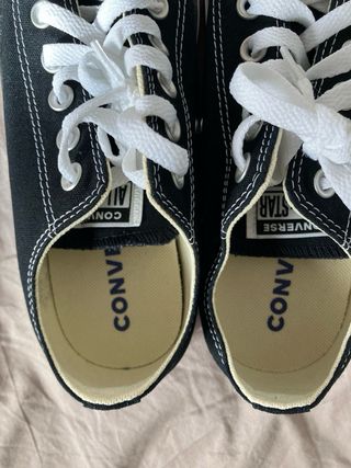 Converse Chuck Taylor All Star 37.5 negras WIDE