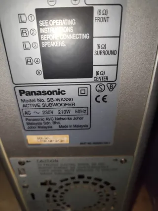 Equipo Sonido Panasonic 5.1 250W RMS