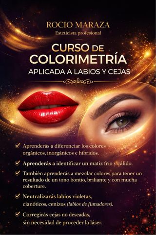 CURSO DE COLORIMETRIA  APLICADA A CEJAS Y LABIOS
