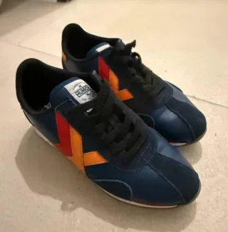 Zapatillas Munich Hombre Azul Naranja