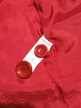 Abrigo paño rojo Formula Joven Talla 42