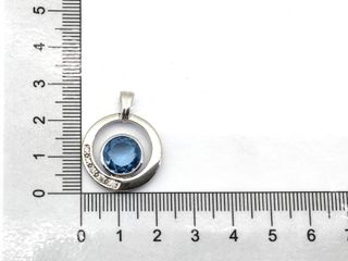 colgante plata 925mm con piedra con circonita