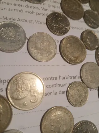 Lote de monedas antiguas