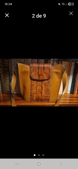 Bolso vintage piel serpiente