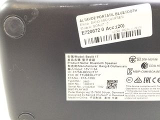 altavoz portatil bluetooth bang and olufsen boalit 17