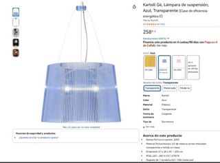 Lampada a sospensione Kartell Gè Trasparente