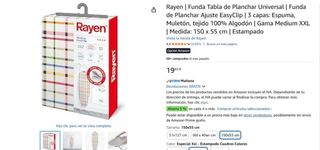 Funda Tabla Planchar Rayen 150x55cm Estampado