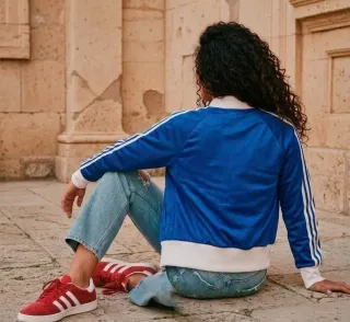 XS Chaqueta revesible azul/roja de Adidas Original