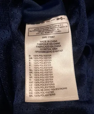 XS Chaqueta revesible azul/roja de Adidas Original