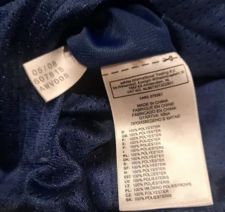 XS Chaqueta revesible azul/roja de Adidas Original