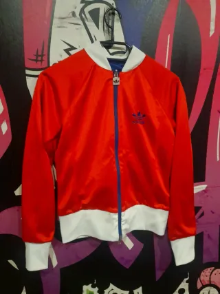 XS Chaqueta revesible azul/roja de Adidas Original