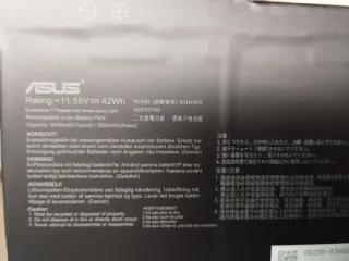 Portátil batería original para ASUS B31N1912