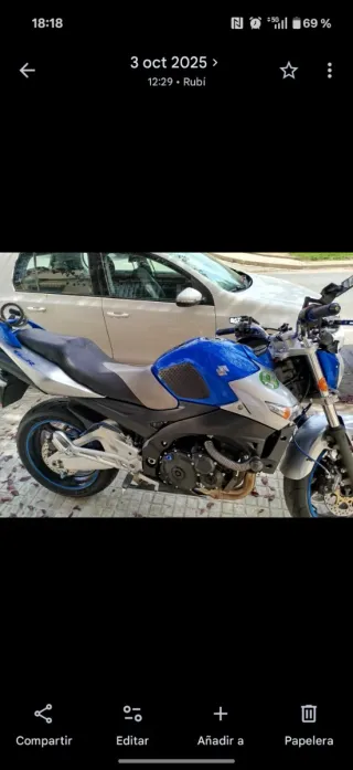 Suzuki GSR 600  Azul/Plata 110 kw