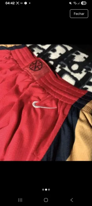 Calções New Orleans Pelicans Novos