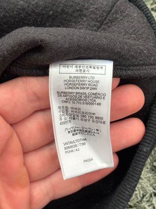 Sudadera con cremallera Burberry de mujer