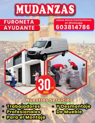 Mudanza transporte servicio montaje desmontaje Bcn
