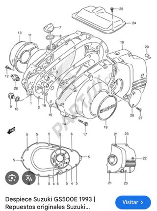 Despiece suzuki gs500